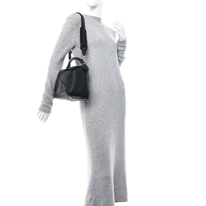Loewe Calfskin Medium Puzzle Bag Black 2 of 10