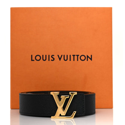 Louis Vuitton Calfskin Monogram 30mm LV Initiales Reversible Belt 90 36 Black 6 of 6