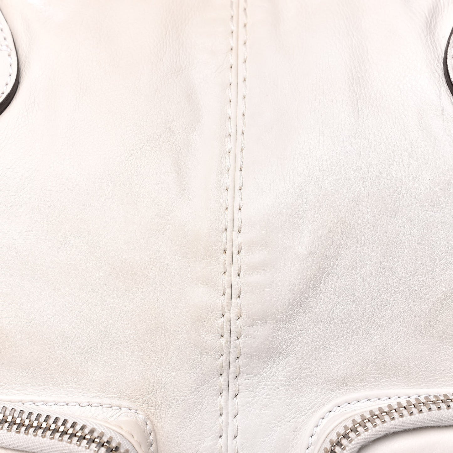 Calfskin Top Handle Tote White