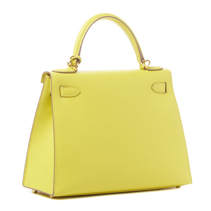 Hermes Epsom Kelly Sellier 28 Lime 2 of 33