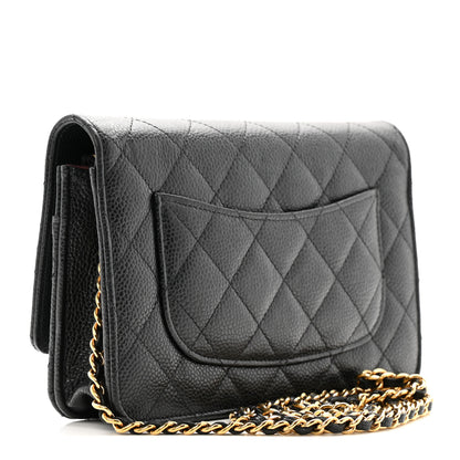 Chanel Caviar Quilted Wallet On Chain WOC Black 3 of 14