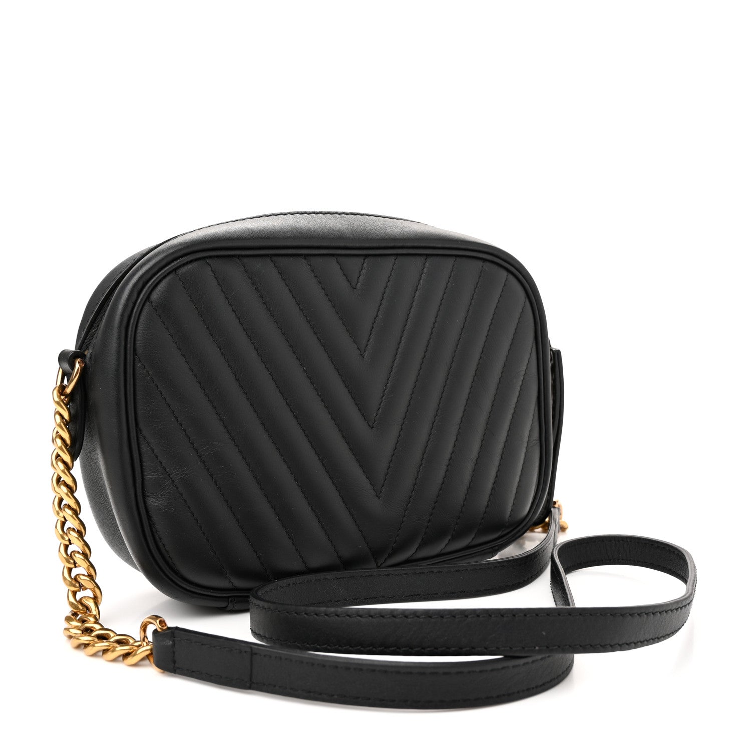 Louis Vuitton Calfskin New Wave Camera Bag Black 3 of 12