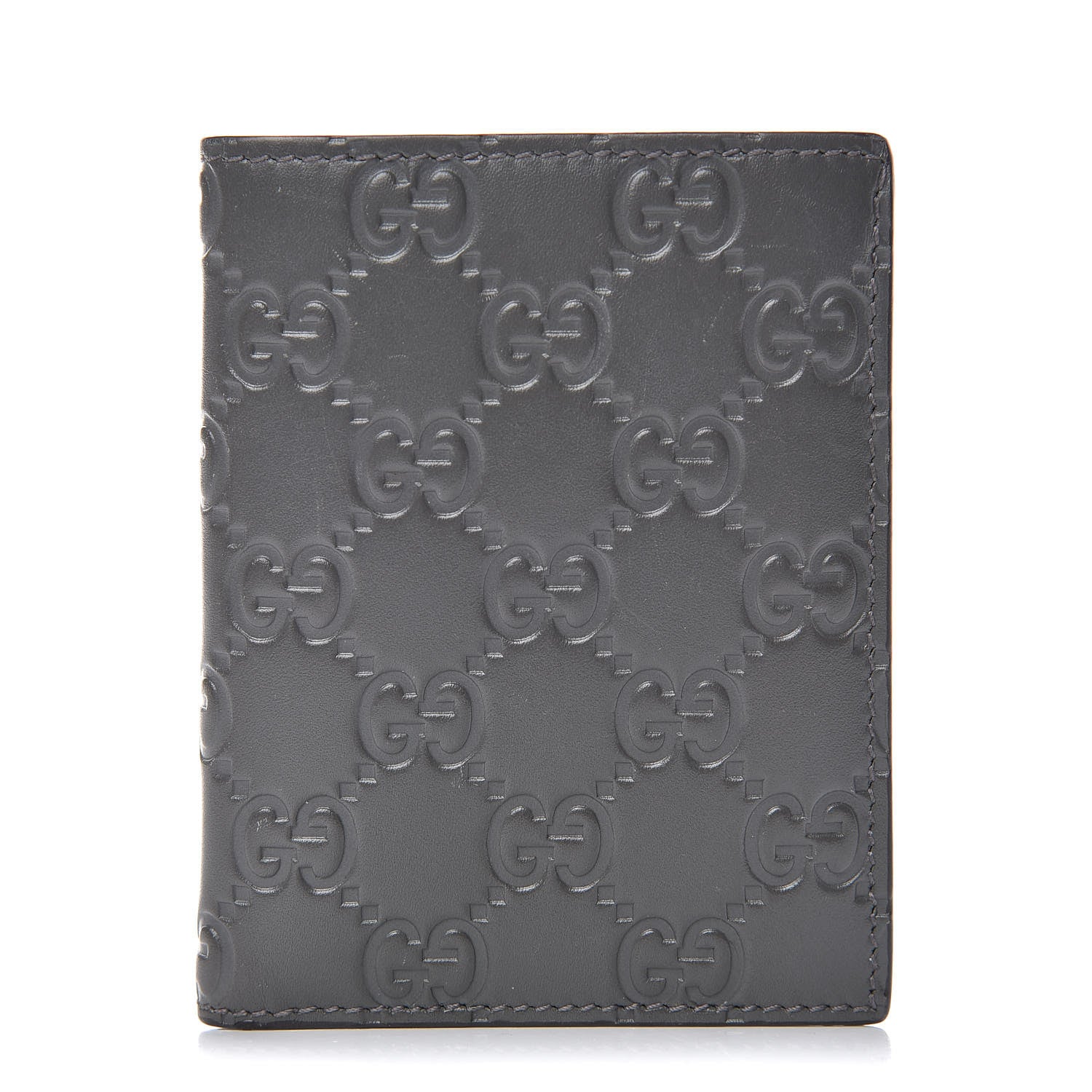 Gucci Guccissima Bi-Fold Wallet Grey 1 of 8