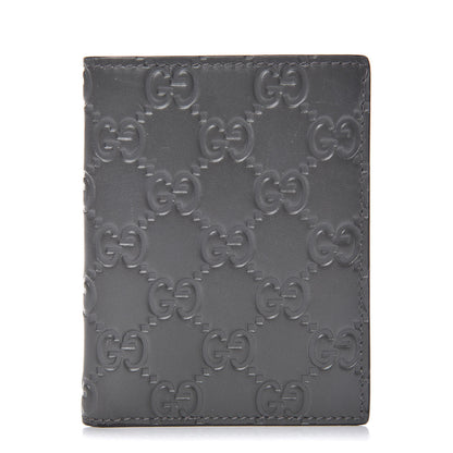 Gucci Guccissima Bi-Fold Wallet Grey 1 of 8