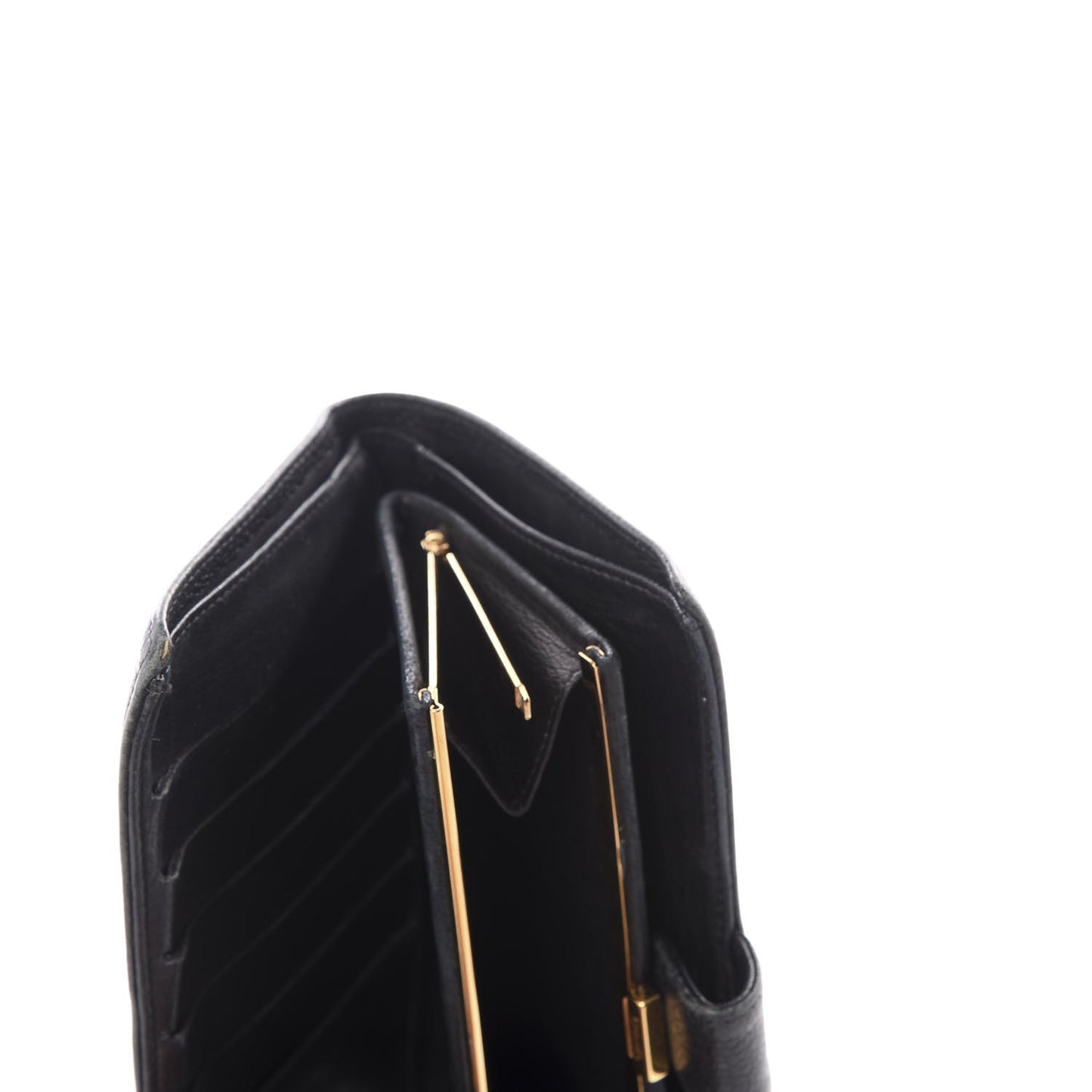 Caviar Timeless CC French Wallet Black