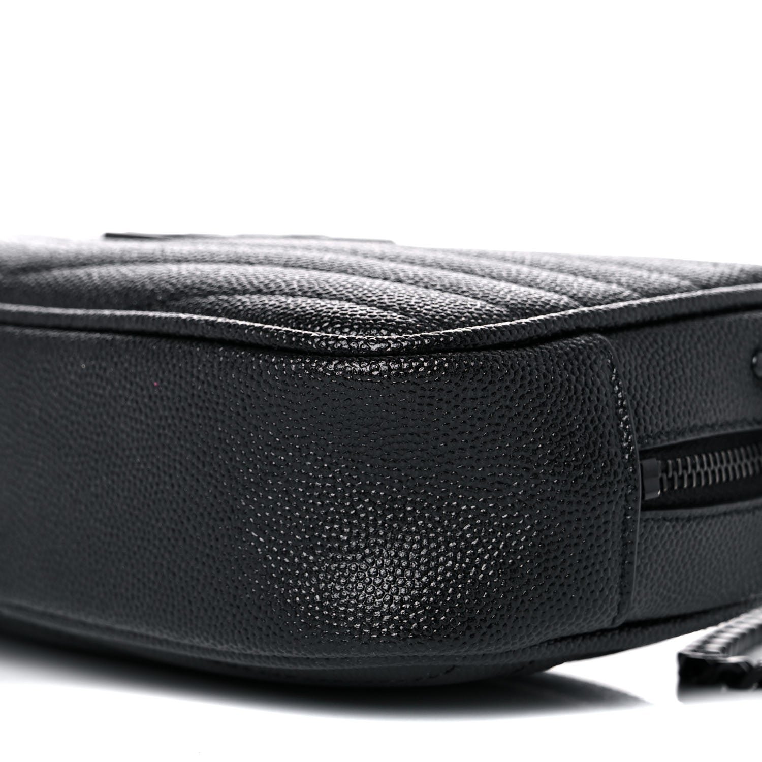Saint Laurent Grain De Poudre Matelasse Monogram Mini Lou Camera Bag Black 9 of 9