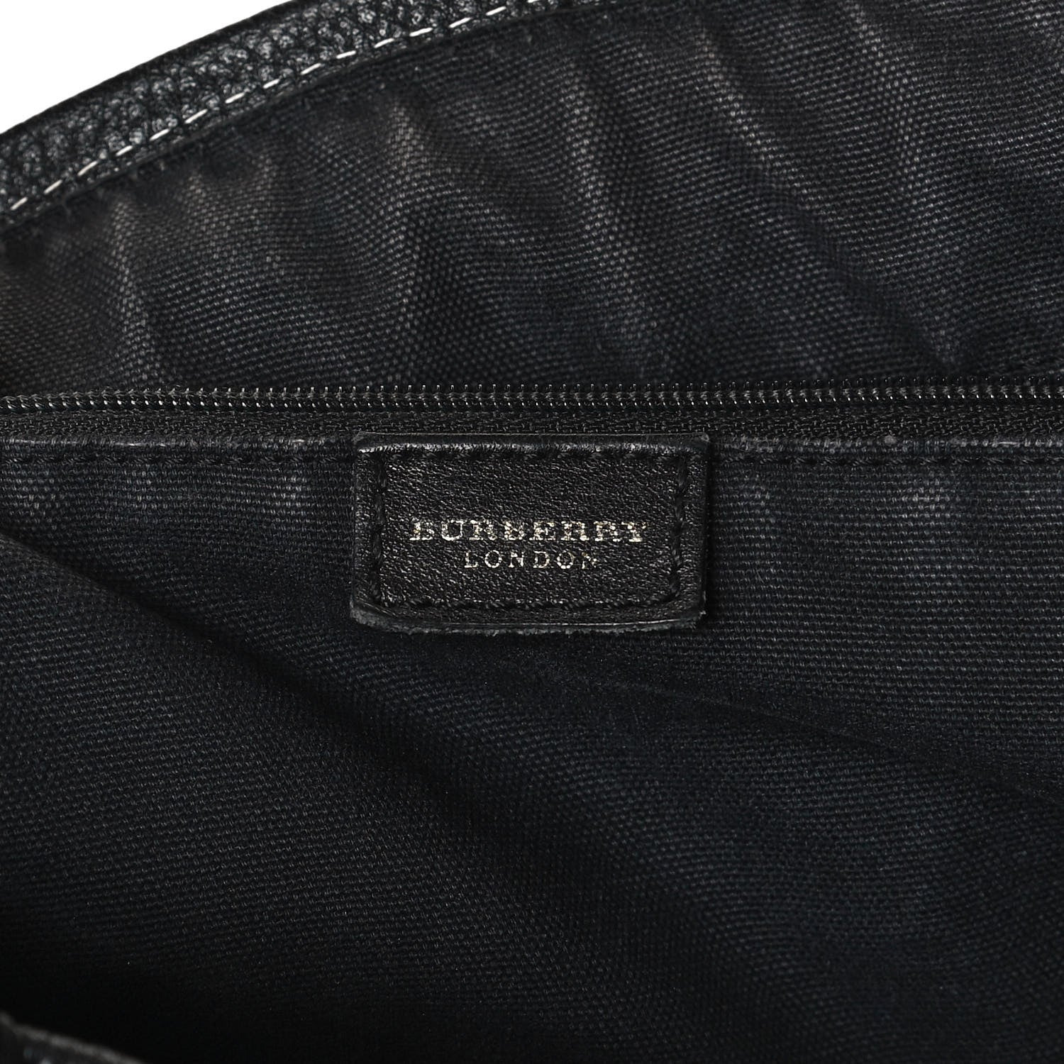 Burberry Calfskin Nova Check Trim Shoulder Bag Black 6 of 14