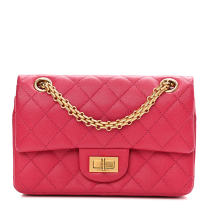 Chanel Caviar Quilted 2.55 Reissue 224 Flap Dark Pink 1 of 13