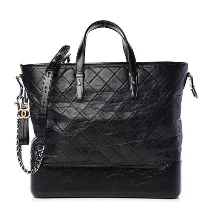 Chanel Calfskin Quilted Large Gabrielle Shopping Tote Black 1 of 10