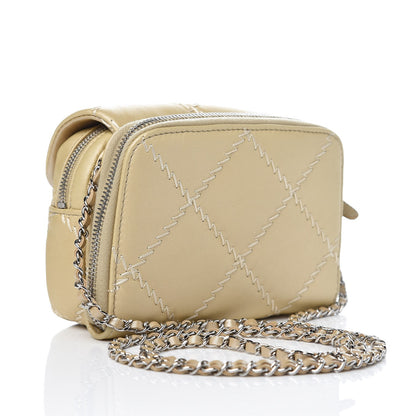 Chanel Metallic Lambskin Stitched New Mini Flap Gold 3 of 12