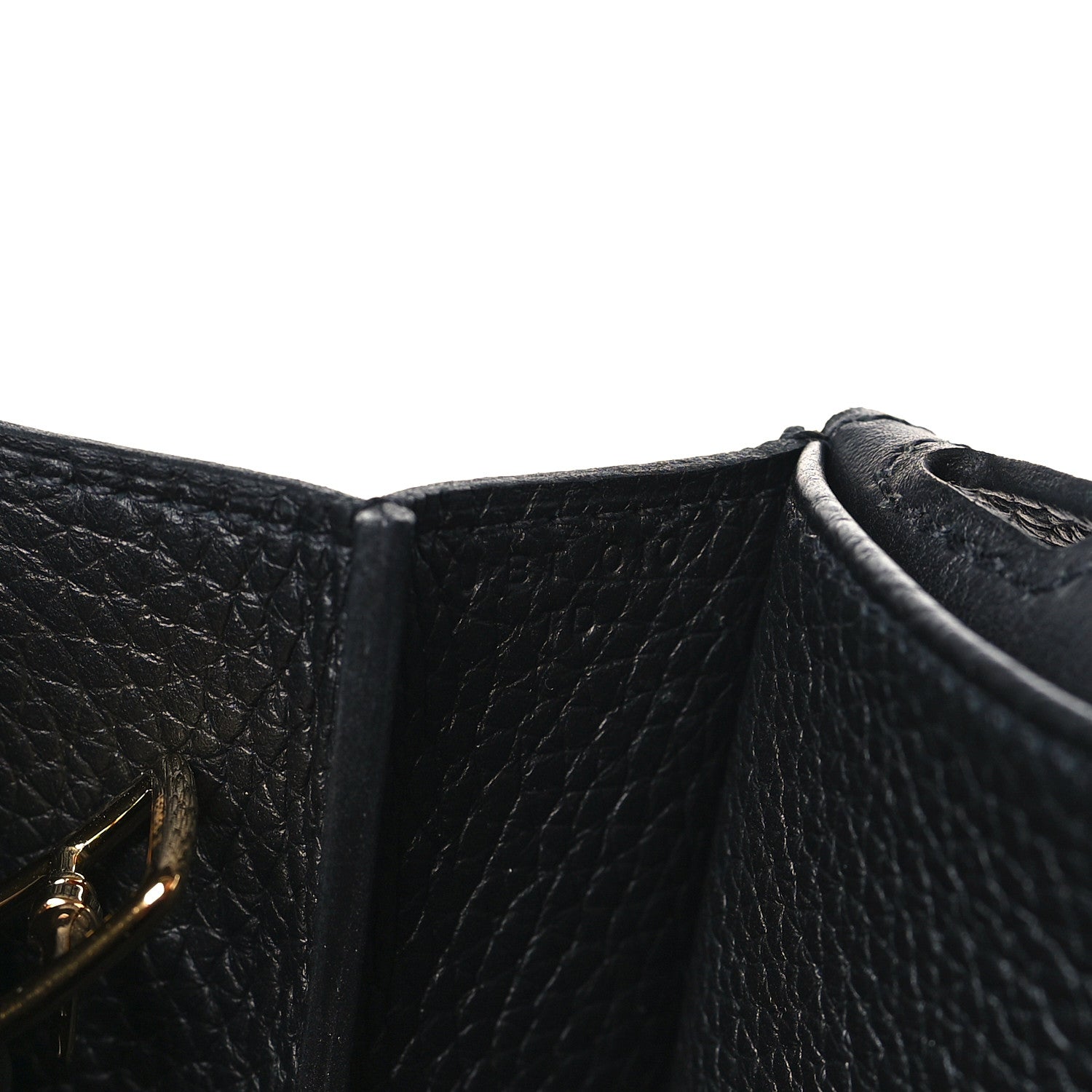 Hermes Taurillon Clemence Halzan 25 Black 7 of 10