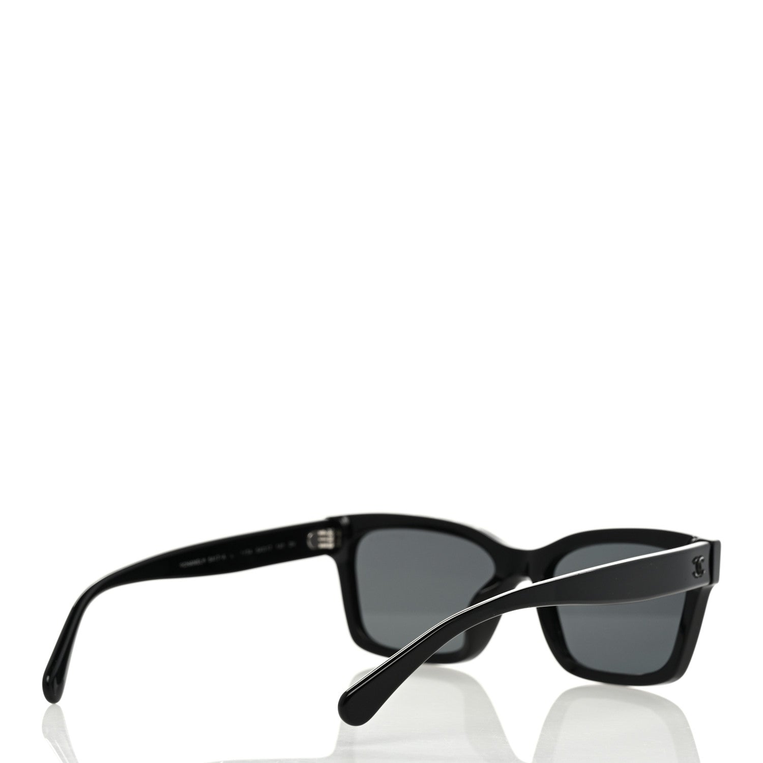 Chanel Acetate Polarized Square Sunglasses 5417 Black 4 of 8