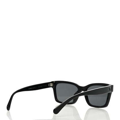 Chanel Acetate Polarized Square Sunglasses 5417 Black 4 of 8