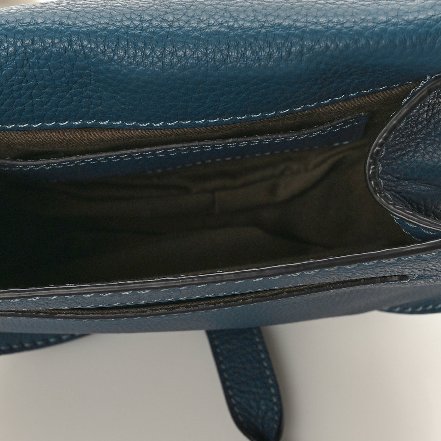 Calfskin Mini Marcie Round Crossbody Bag Teal