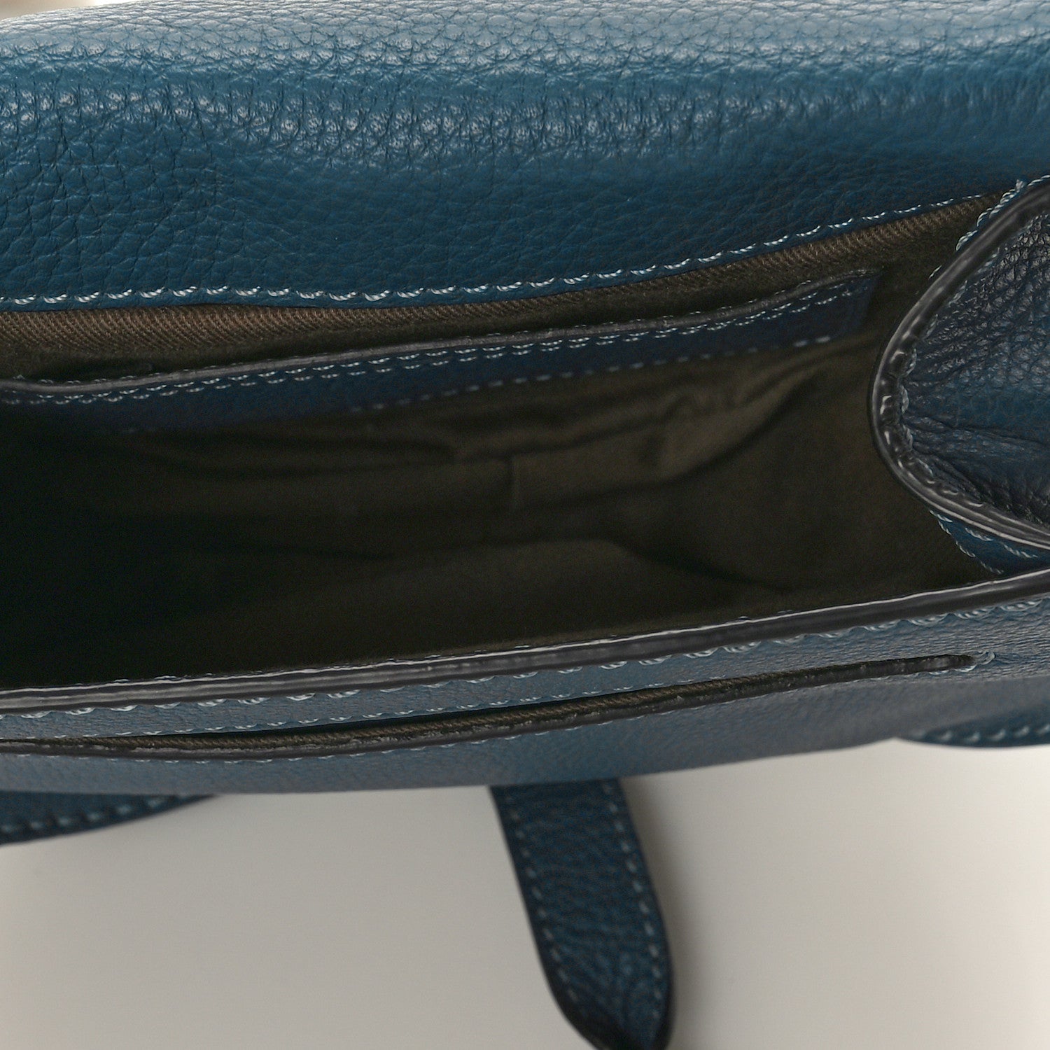 Chloe Calfskin Mini Marcie Round Crossbody Bag Teal 5 of 10