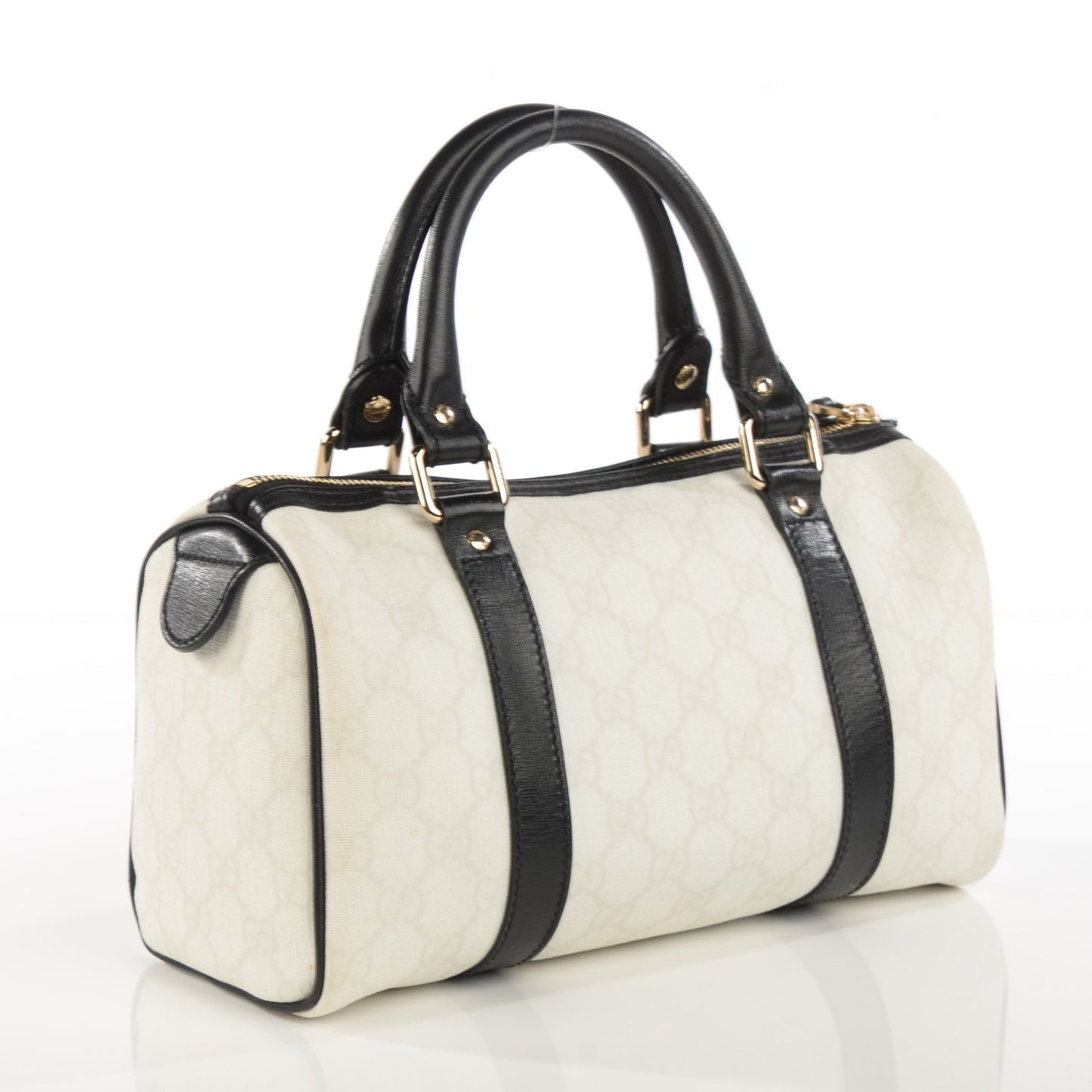 GG Plus Monogram Small Joy Boston Black White