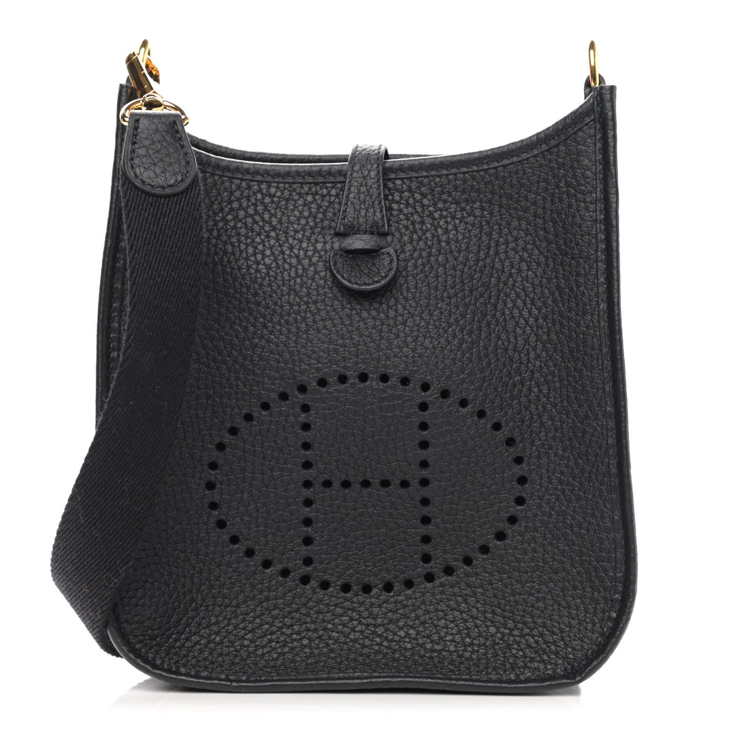 Hermes Taurillon Clemence Evelyne TPM Black 1 of 11