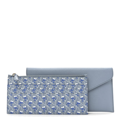 Prada Saffiano Ramage Letter Envelope Wallet Astrale 3 of 11