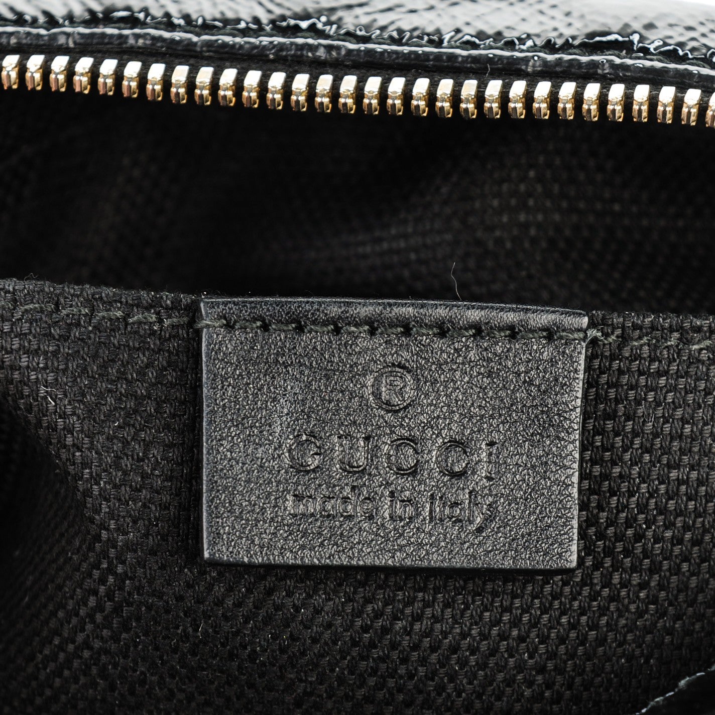 Soft Patent Small Soho Disco Bag Black