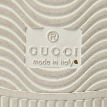 Gucci Calfskin Ayers Web Mens New Ace Stripe High Top Sneakers 8 White 7 of 8