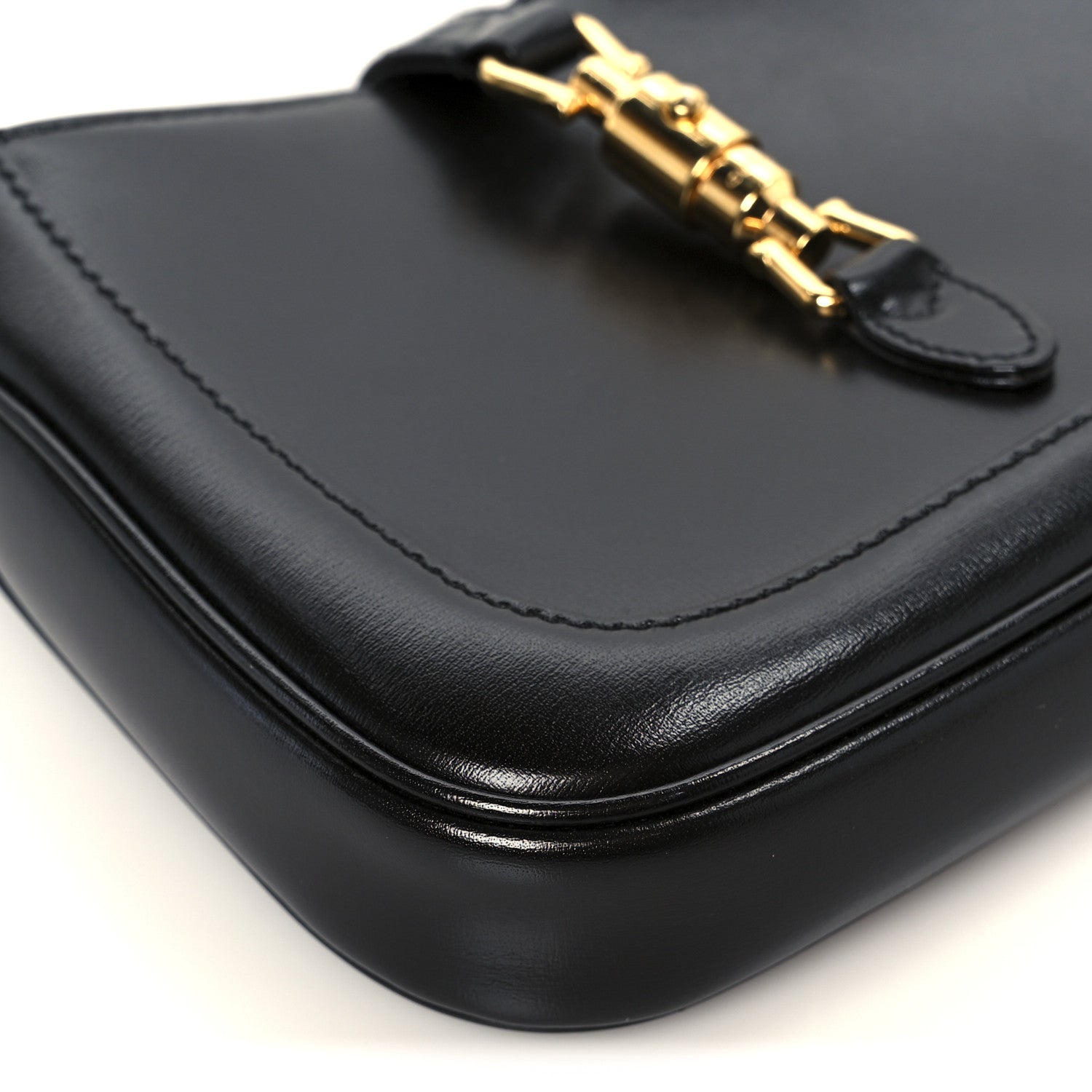 Gucci Boarded Dyana Lux Calfskin Mini Jackie 1961 Hobo Black 10 of 11