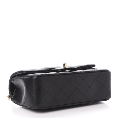 Chanel Lambskin Quilted Mini Rectangular Flap Black 4 of 11