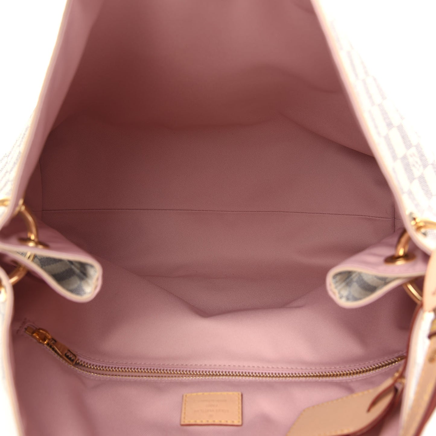 Damier Azur Graceful MM Rose Ballerine