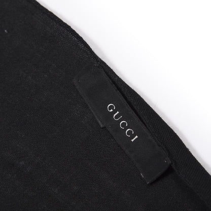 Gucci Wool Silk GG Monogram GGNat Scarf Black 3 of 6