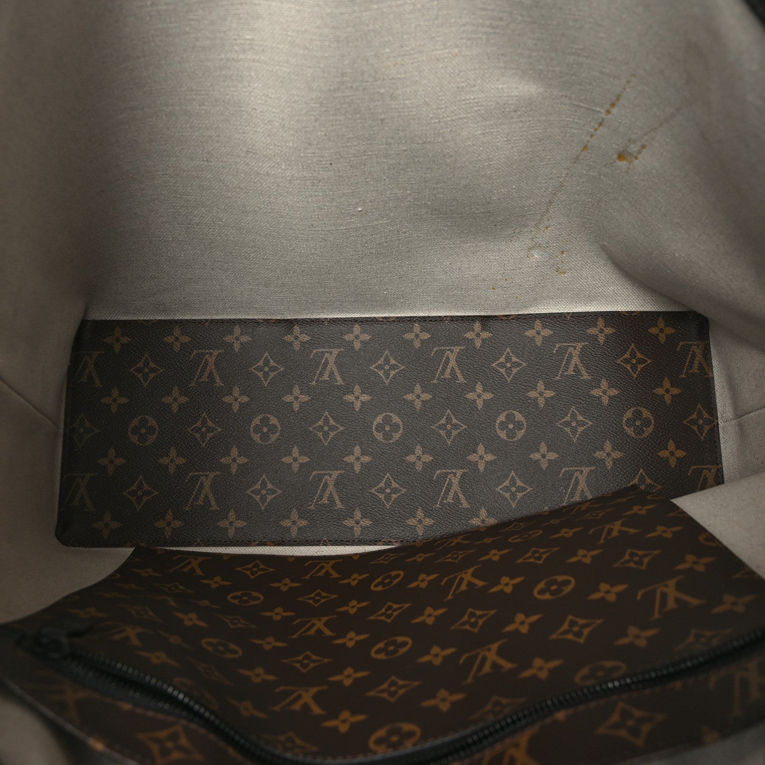 Louis Vuitton Monogram Macassar Weekend Tote GM 5 of 9