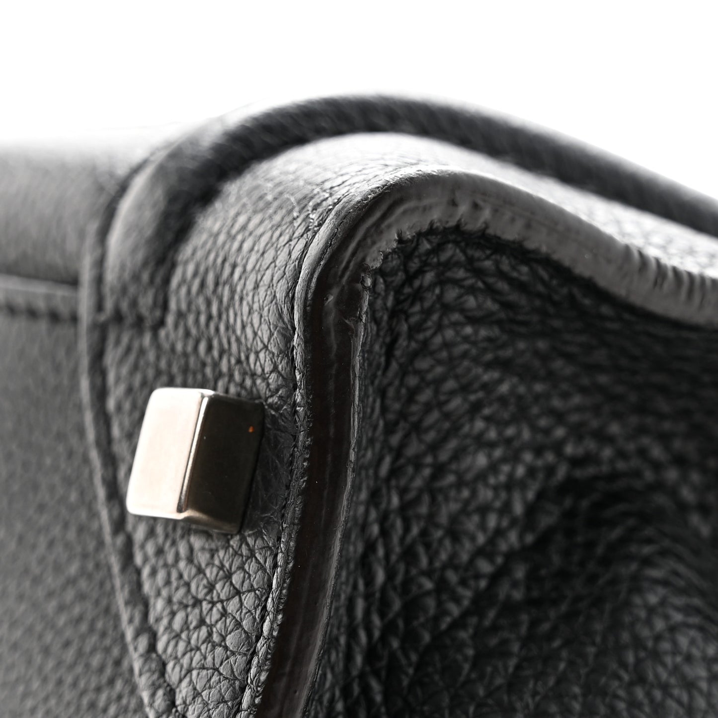 Drummed Calfskin Micro Luggage Black Black