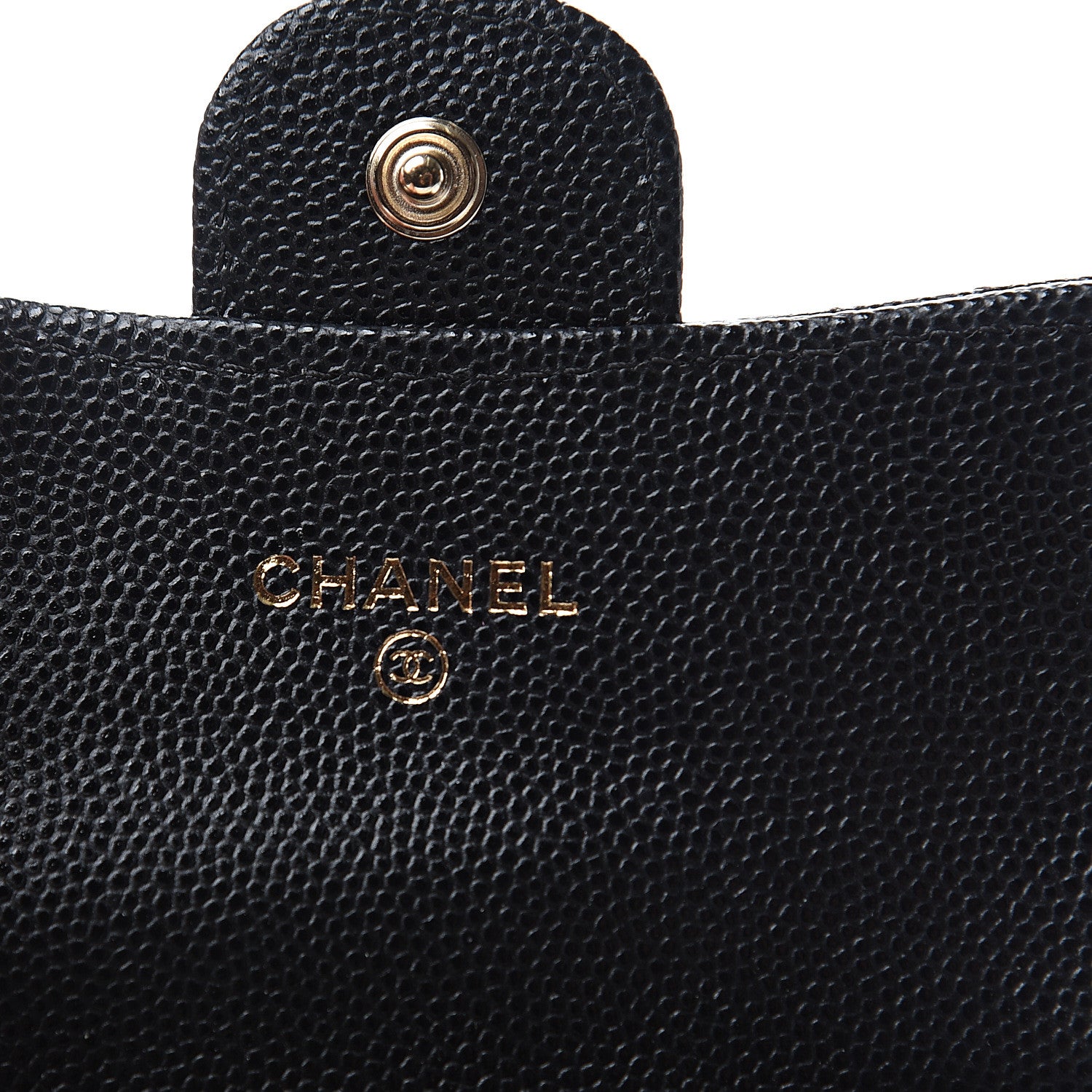 Chanel Caviar Quilted Flap Card Holder Wallet Black 5 of 8