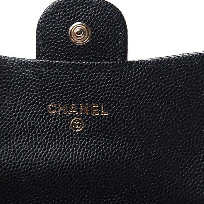 Chanel Caviar Quilted Flap Card Holder Wallet Black 5 of 8