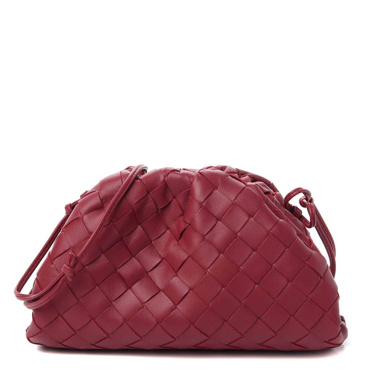 Bottega Veneta Nappa Intrecciato The Mini Pouch Amaranto 1 of 10