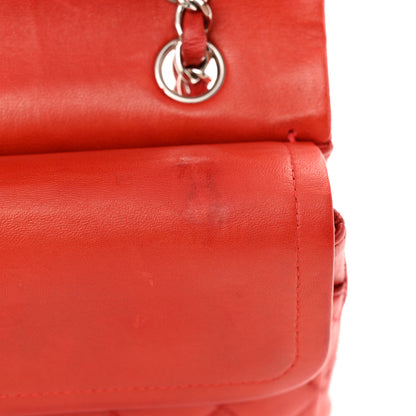 Chanel Lambskin Quilted Medium Double Flap Red 12 of 20