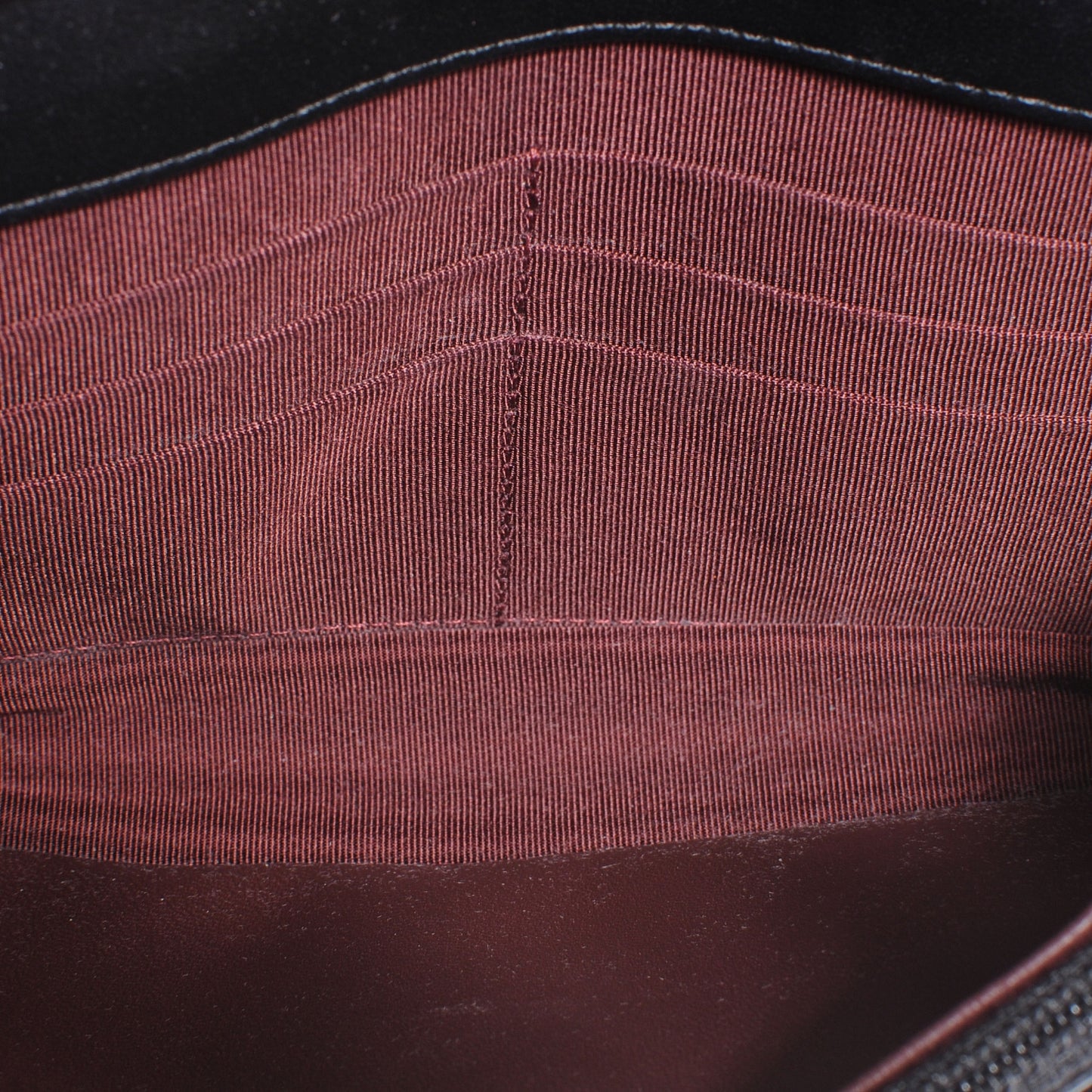 Lambskin Quilted Wallet On Chain WOC Black