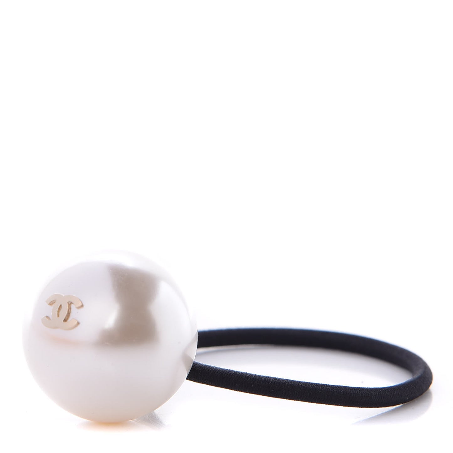 Pearl CC Hair Tie Black White