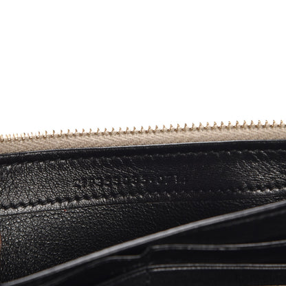 Saint Laurent Metallic Crackled Calfskin Matelasse Chevron Monogram Flap Wallet Gold 11 of 13