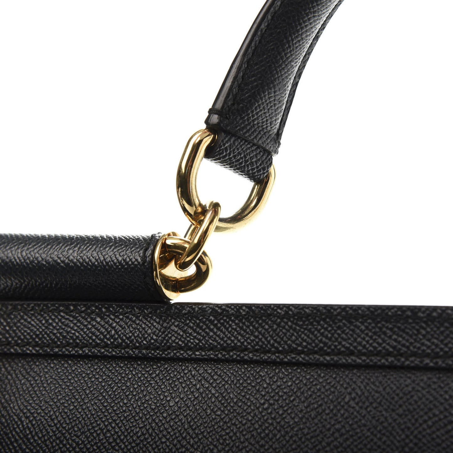 Dauphine Large Bi-Color Miss Sicily Satchel Black Brown