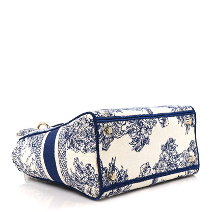 Christian Dior Canvas Reverse Embroidered Rêve d'Infini Medium Lady D-Lite Blue Multicolor 4 of 11