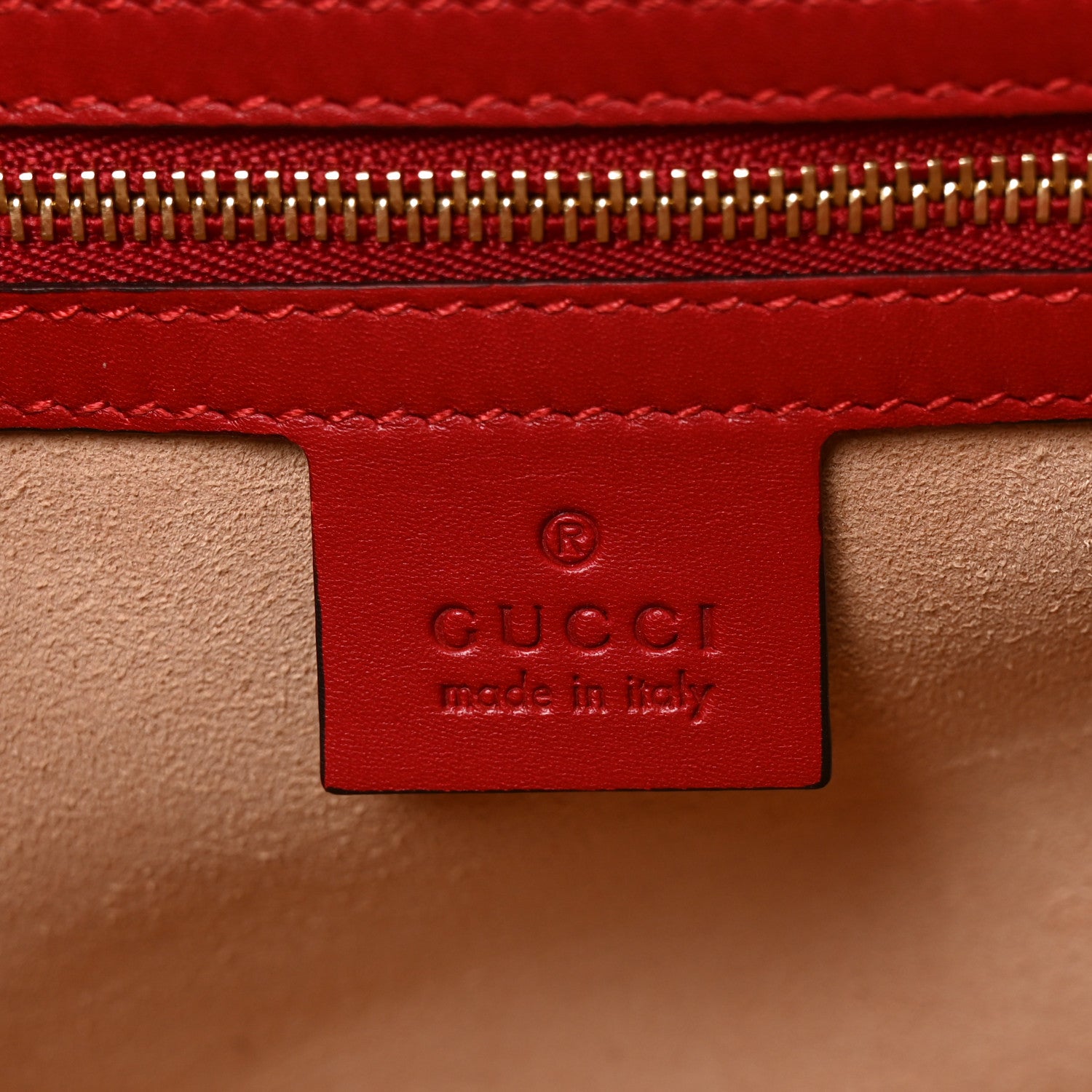 Gucci Nappa Bamboo Small Nymphaea Top Handle Bag Hibiscus Red 6 of 10