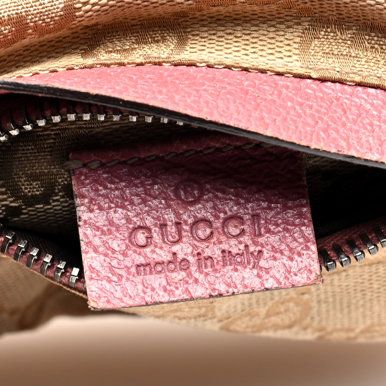 Gucci GG Monogram Web Double Pocket Belt Bag Pink 7 of 11