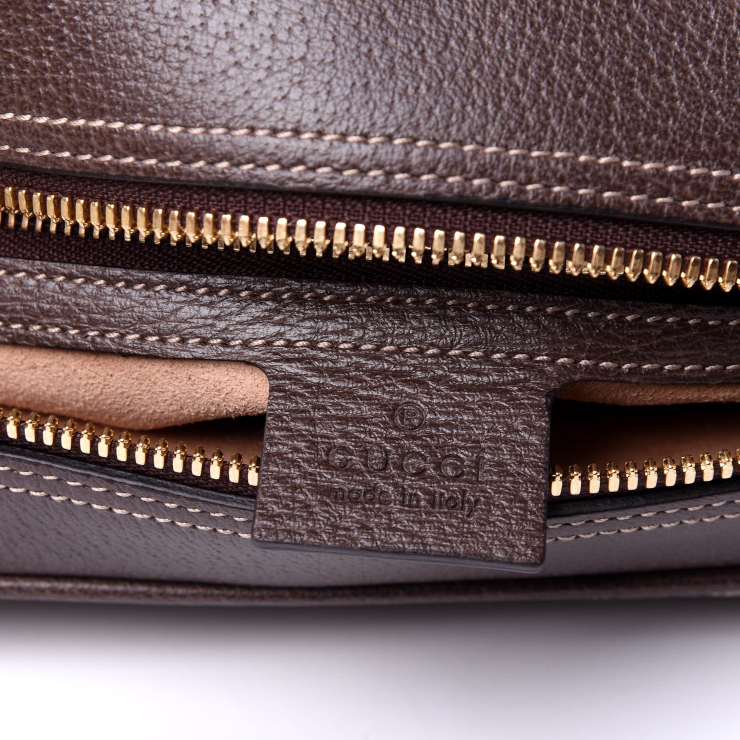 GG Supreme Monogram Web Small Ophidia Shoulder Bag Brown
