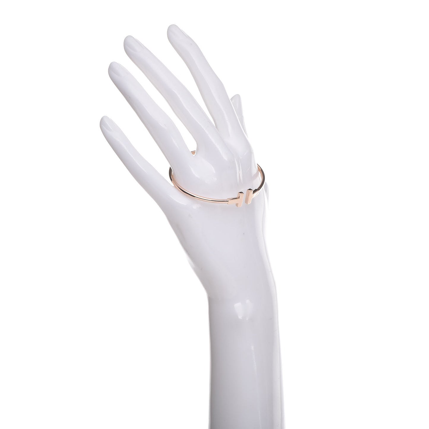 18K Rose Gold T Wire Bracelet