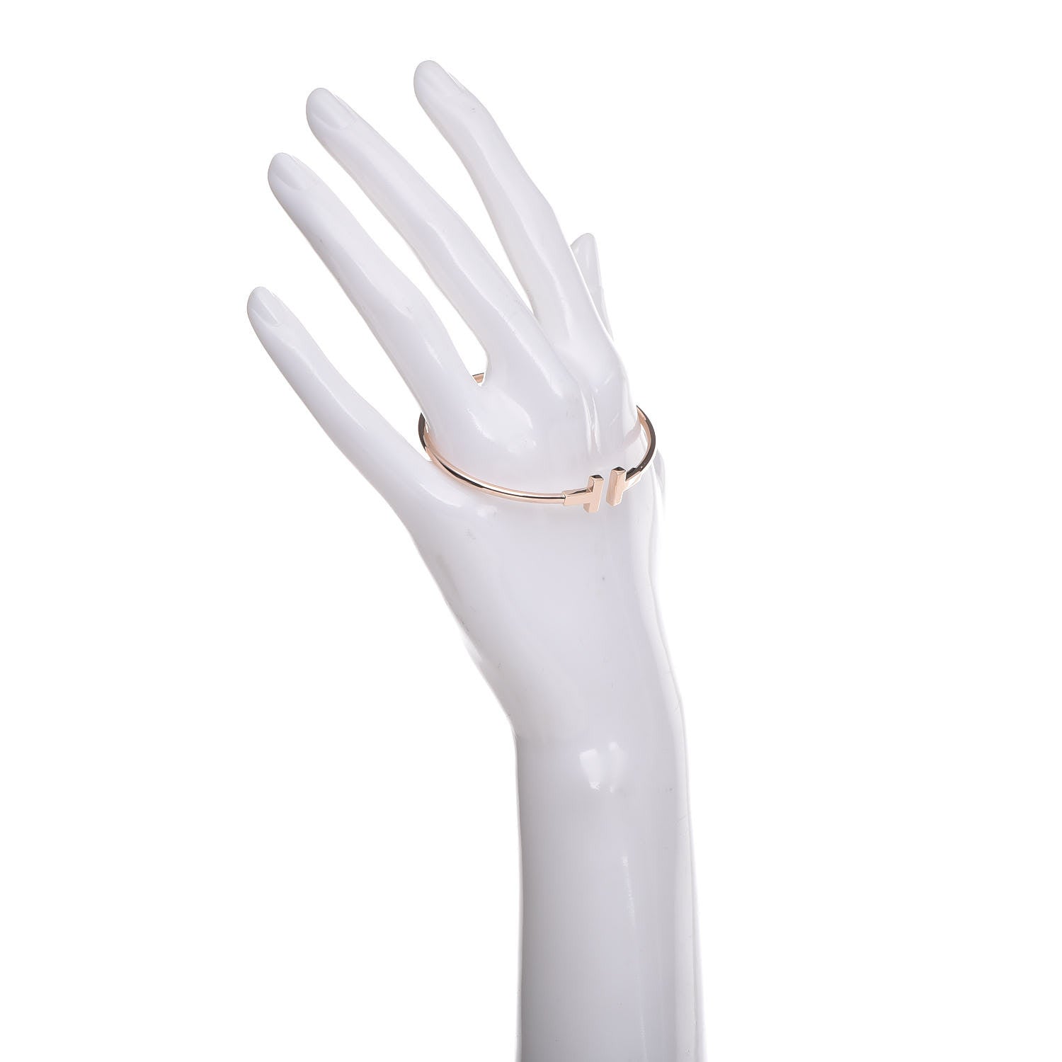 Tiffany 18K Rose Gold T Wire Bracelet 2 of 5