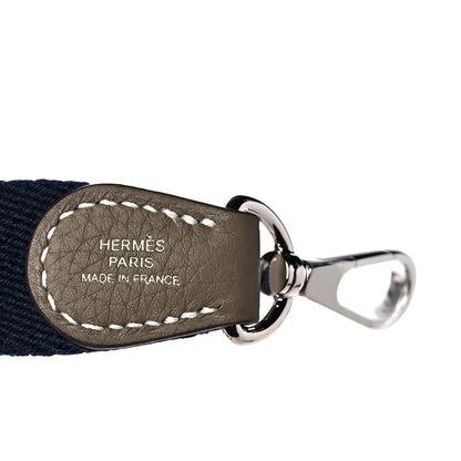 Hermes Taurillon Clemence Amazone Evelyne TPM Etoupe Bleu Indigo 11 of 12