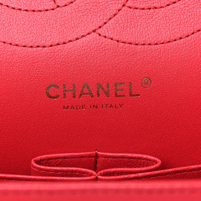 Chanel Caviar Quilted Jumbo Double Flap Red 6 of 10