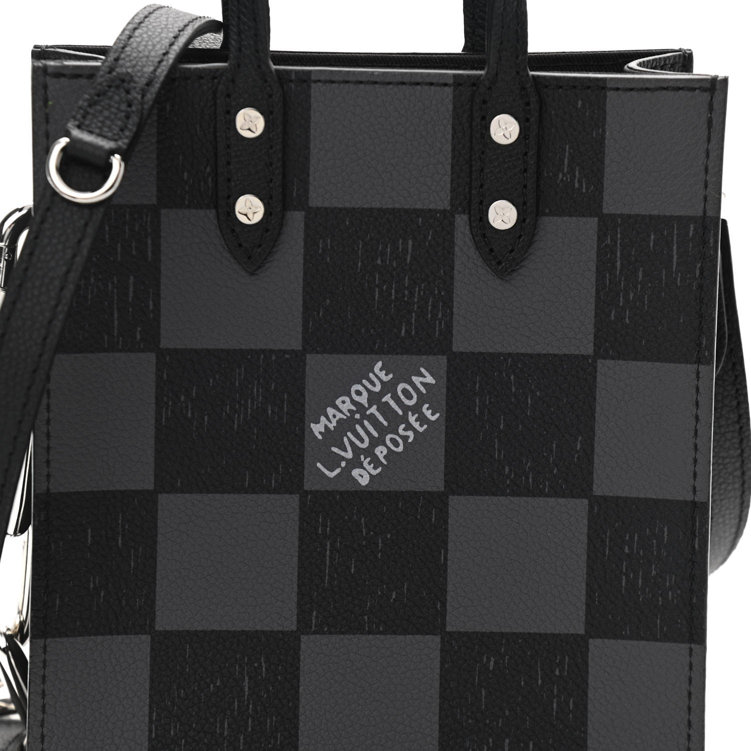 Louis Vuitton Damier Graphite Sac Plat XS Black 6 of 8