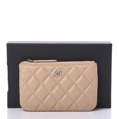 Chanel Caviar Quilted Small Cosmetic Case Beige 7 of 7