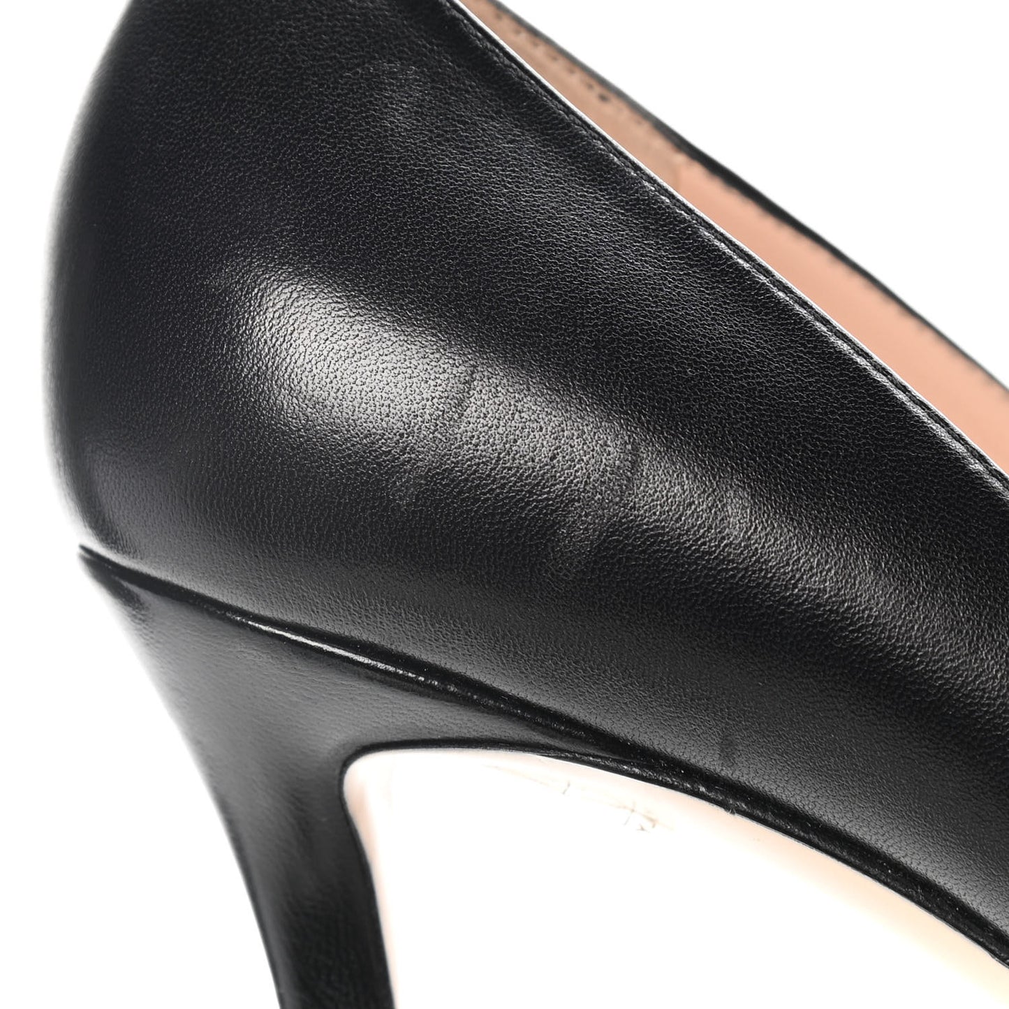 Nappa Queen Margaret Mid Heel Pumps 41 Black