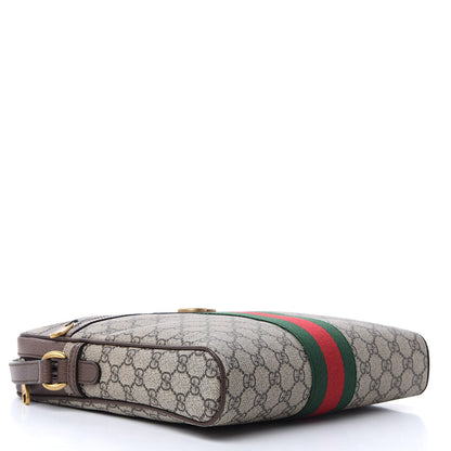 Gucci GG Supreme Monogram Web Medium Ophidia Messenger Bag Brown 4 of 9